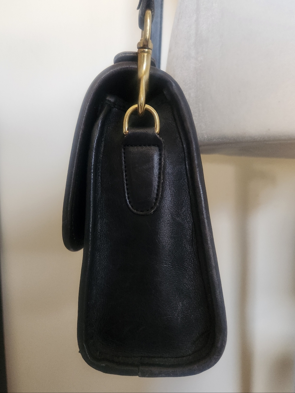 Rare Vintage COACH Kent Black Handbag #345 - Picture 5 of 9